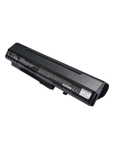 Black, 11.1V, 6600mAh, Li-ion Battery fits Acer, Aspire One, Aspire One 531h, 73.26Wh