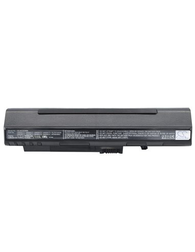 Black, 11.1V, 10400mAh, Li-ion Battery fits Acer, Aspire One 10.1"" (black), Aspire One 8.9"" (black), 115.44Wh