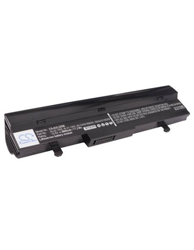 Black, 10.8V, 6600mAh, Li-ion Battery fits Asus, Eee Pc 1001ha, Eee Pc 1005, 71.28Wh