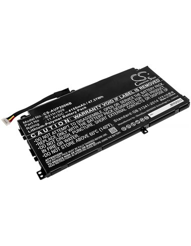 11.4V, 4155mAh, Li-Polymer Battery fits Asus, Expertbook P2 P2451, Expertbook P2 P2451fa-eb0091r, 47.367Wh