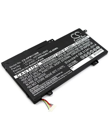 11.4V, 4000mAh, Li-ion Battery fits Hp, Envy X360 15t-w100, Envy X360 15-w000na, 45.6Wh