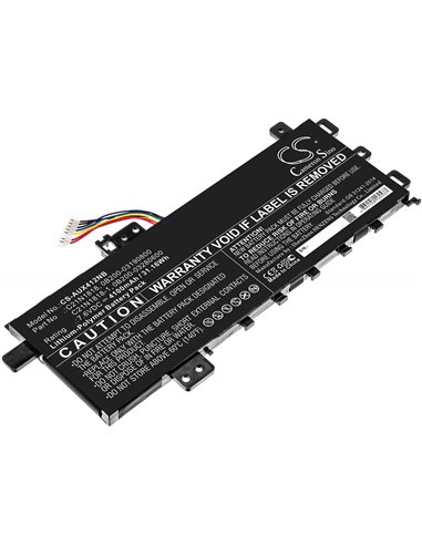 7.6V, 4100mAh, Li-Polymer Battery fits Asus, A412fa, A412ua, 31.16Wh