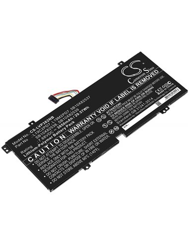 7.68V, 3850mAh, Li-Polymer Battery fits Lenovo, Ideapad 3 10igl5 (82at), 29.568Wh