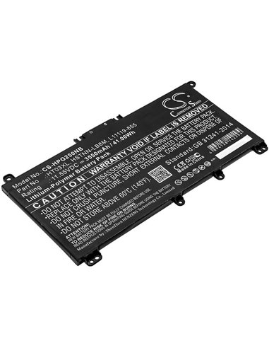 11.55V, 3550mAh, Li-Polymer Battery fits Hp, 14-ce1008tx, 14-cf0005ni, 41.0025Wh