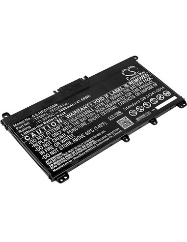 11.55V, 3600mAh, Li-ion Battery fits Hp, 14-bp002tu, 14-bp004tx, 41.58Wh