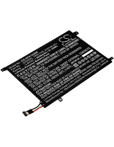 3.8V, 8250mAh, Li-Polymer Battery fits Hp, K2n76pa, K2n77pa, 31.35Wh