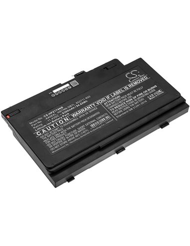 11.4V, 8300mAh, Li-ion Battery fits Hp, Zb00k 17 G4-1rr26es, Zbook 17 G3 Mobile Workstation, 94.62Wh