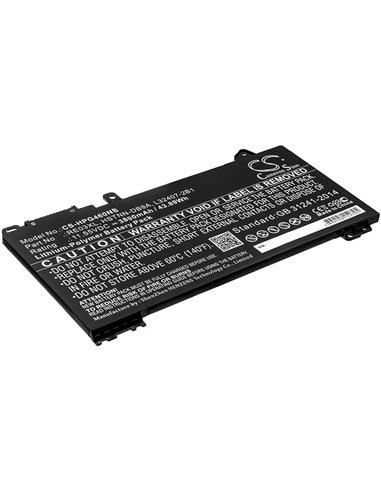 11.55V, 3800mAh, Li-Polymer Battery fits Hp, 66 Pro 13 G2, 6bn40ea, 43.89Wh