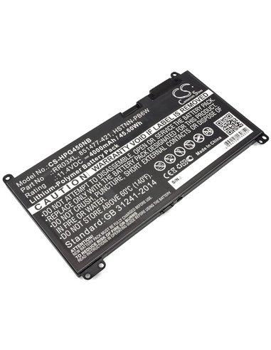 11.4V, 4000mAh, Li-Polymer Battery fits Hp, Mt20, Probook 430 G4, 45.6Wh