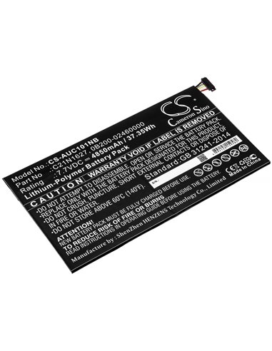 7.7V, 4850mAh, Li-Polymer Battery fits Asus, C101pa, Chromebook Flip C101pa, 37.345Wh