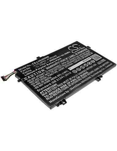 11.1V, 4000mAh, Li-Polymer Battery fits Lenovo, Thinkpad E485, Thinkpad E485-20ku000nge, 44.4Wh