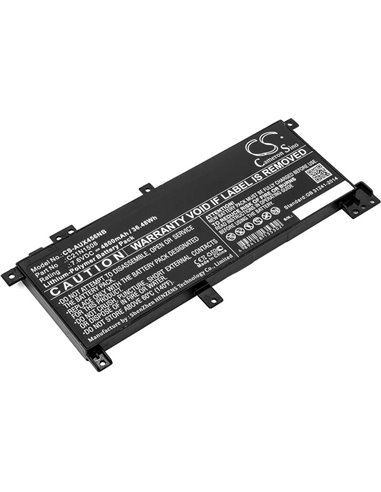 7.6V, 4800mAh, Li-Polymer Battery fits Asus, R457ua, R457ua-fa135t, 36.48Wh