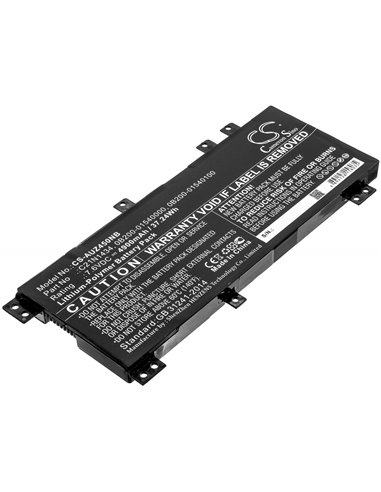 7.6V, 4900mAh, Li-Polymer Battery fits Asus, Z450, Z450la, 37.24Wh