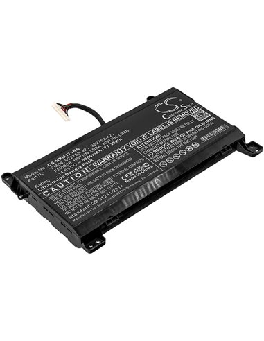 CS-HPM171NB, Notebook, Laptop 14.6V, 5300mAh, Li-ion Battery fits Hp, 17.3 I7-6700hq, Omen 17-an, 77.38Wh