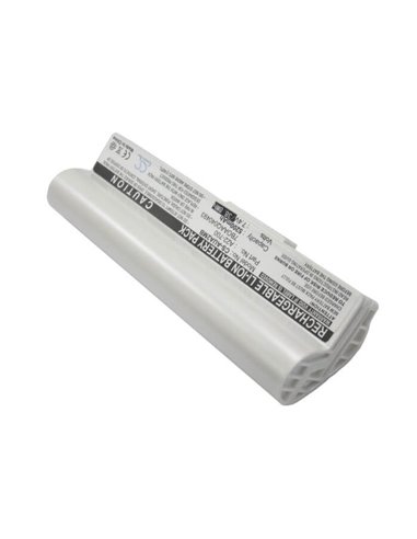 White, 7.4V, 5200mAh, Li-ion Battery fits Asus, Eee Pc 2g Linux, Eee Pc 2g Surf(256 Ram), 38.48Wh