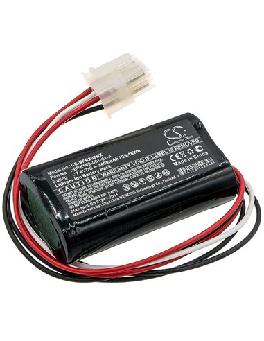 7.4V, 3400mAh, Li-ion Battery fits Verifone, Pca169-001-01, Pca169-404-01-a, 25.16Wh