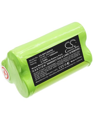 3.6V, 1600mAh, Ni-MH Battery fits Black & Decker, Kc360h, 5.76Wh