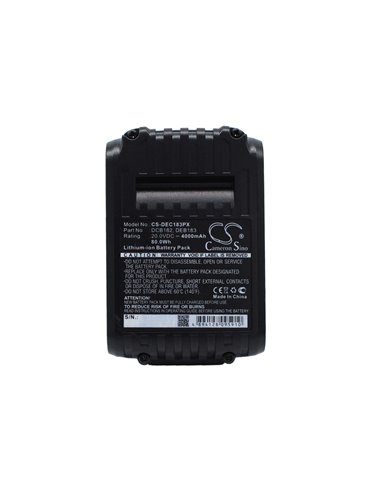 20.0V, 4000mAh, Li-ion Battery fits Dewalt, Dcd740, Dcd740b, 80Wh