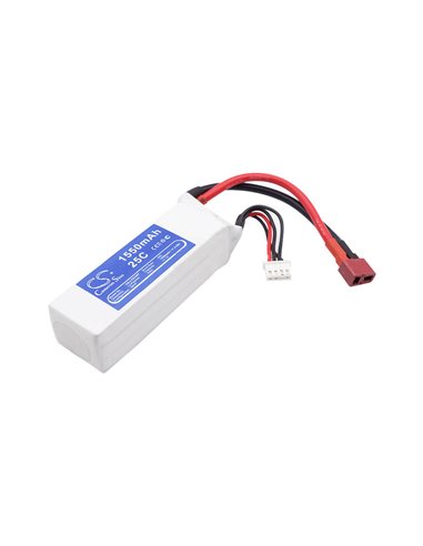 11.1V, 1550mAh, Li-Polymer Battery fits Cameron Sino, RC Cars Cs-lt933rt, 17.205Wh