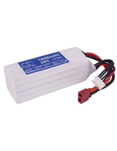 14.8V, 1650mAh, Li-Polymer Battery fits Cameron Sino, RC Cars Cs-lt937rt, 24.42Wh