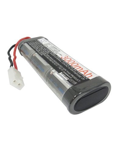 7.2V, 3000mAh, Ni-MH Battery fits Cameron Sino, RC Cars Cs-ns300d37c006, 21.6Wh