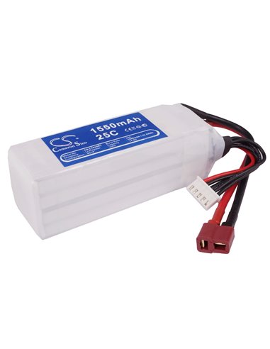 14.8V, 1550mAh, Li-Polymer Battery fits Cameron Sino, RC Fpv Cs-lt934rt, 22.94Wh