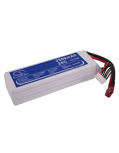 18.5V, 2500mAh, Li-Polymer Battery fits Cameron Sino, RC Helicopters Cs-lt106rt, 46.25Wh