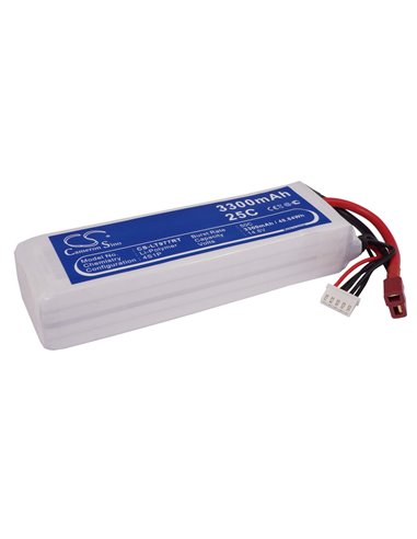 14.8V, 3300mAh, Li-Polymer Battery fits Cameron Sino, RC Planes Cs-lt977rt, 48.84Wh