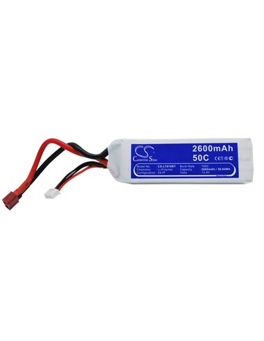 14.8V, 2600mAh, Li-Polymer Battery fits Cameron Sino, RC Planes Cs-lt970rt, 38.48Wh