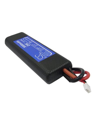 7.4V, 3000mAh, Li-Polymer Battery fits Cameron Sino, RC Robot Cs-lt900rt, 22.2Wh