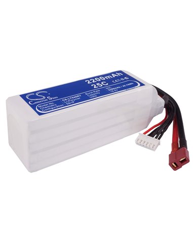 18.5V, 2200mAh, Li-Polymer Battery fits Cameron Sino, RC Robot Cs-lt946rt, 40.7Wh