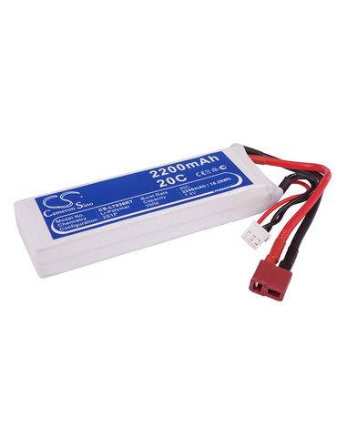 7.4V, 2200mAh, Li-Polymer Battery fits Cameron Sino, RC Robot Cs-lt938rt, 16.28Wh