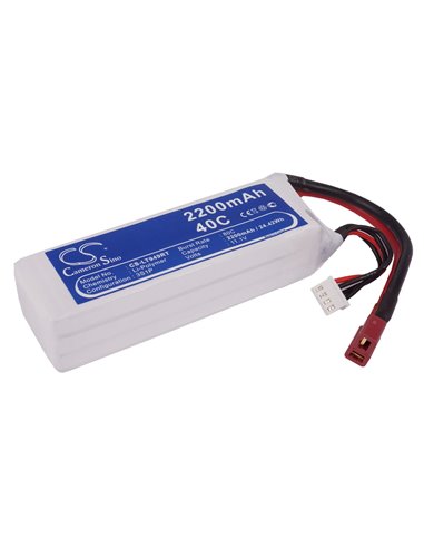 11.1V, 2200mAh, Li-Polymer Battery fits Cameron Sino, RC Robot Cs-lt949rt, 24.42Wh