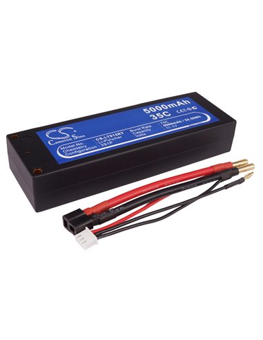 11.1V, 5000mAh, Li-Polymer Battery fits Cameron Sino, RC Tanks Cs-lt915rt, 55.5Wh