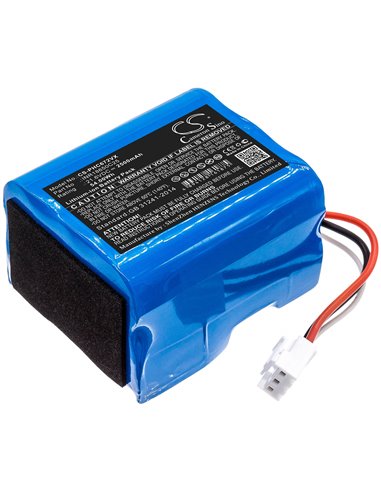 21.6V, 2500mAh, Li-ion Battery fits Philips, Fc6721, Fc6721/01, 54Wh