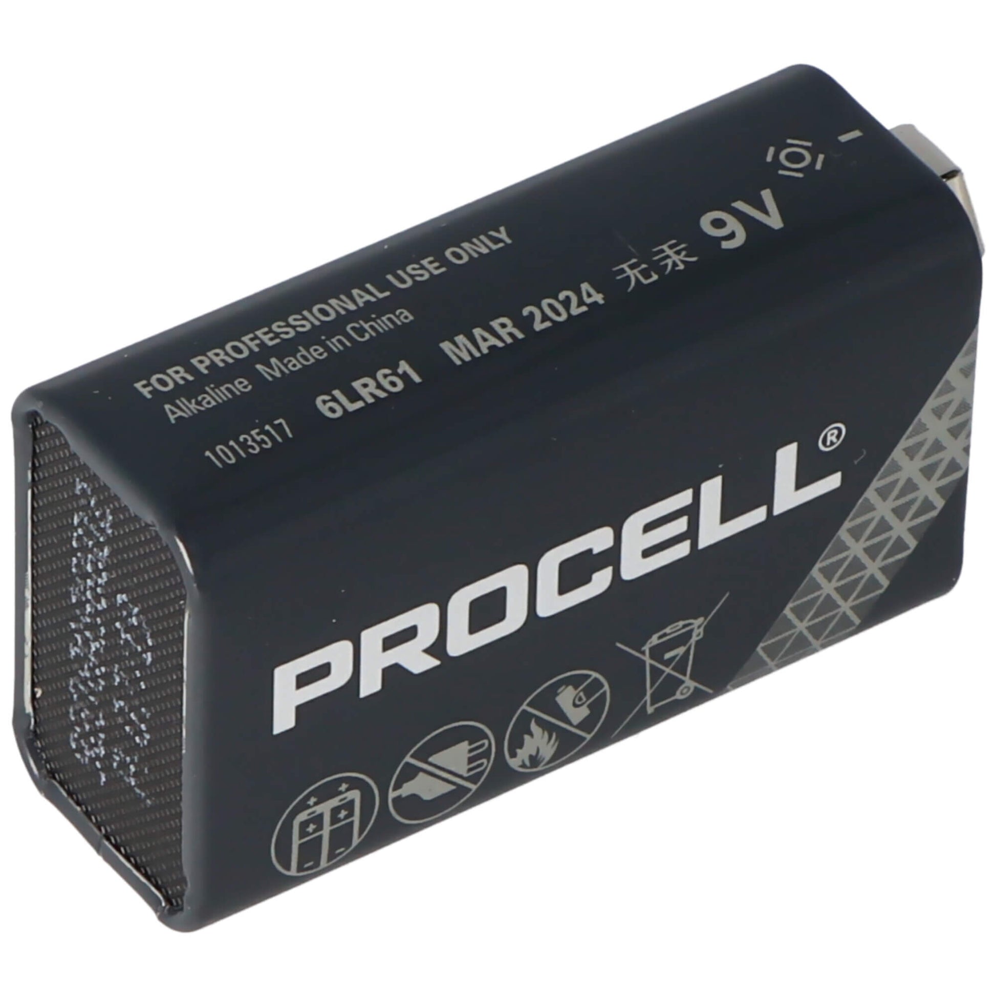 Duracell Procell PC1604 9 volt alkaline battery