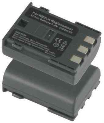 Battery for canon nb2lh, nb-2lh extra high capacity 1100mah