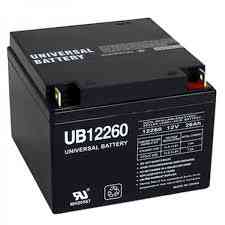 Mx12240 union battery replacement sla battery 12v 26 ah