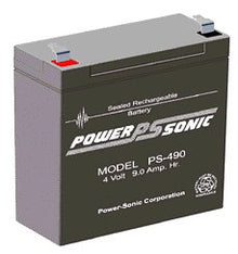 Powersonic ps-490 4v 9ah sealed lead acid battery