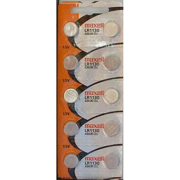 10 x lr1130 maxell coin type alkaline battery (1 pack contains