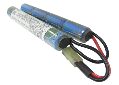 9.6V, 1500mAh, Ni-MH Battery fits Airsoft Guns, Augm, Augrt, 14.4Wh