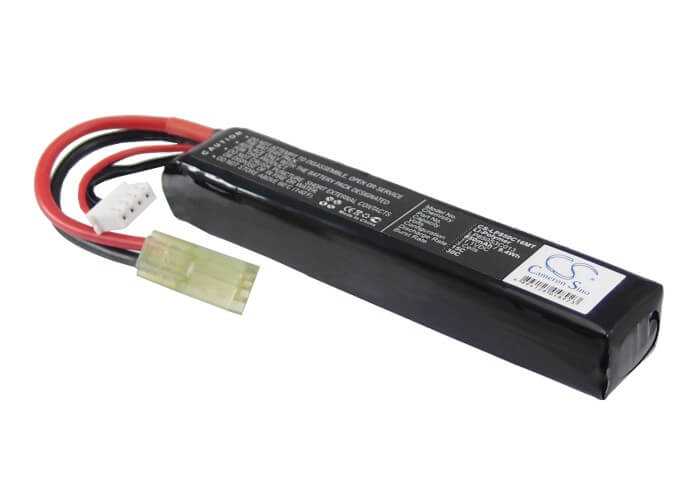 11.1V, 850mAh, Li-Polymer Battery fits Airsoft Guns, Cs-lp850c16mt, 9.435Wh