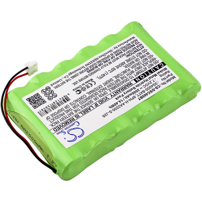 7.2V, 2000mAh, Ni-MH Battery fits Dsc, 3g4000, 3g4000 Cellular Communicato, 14.4Wh