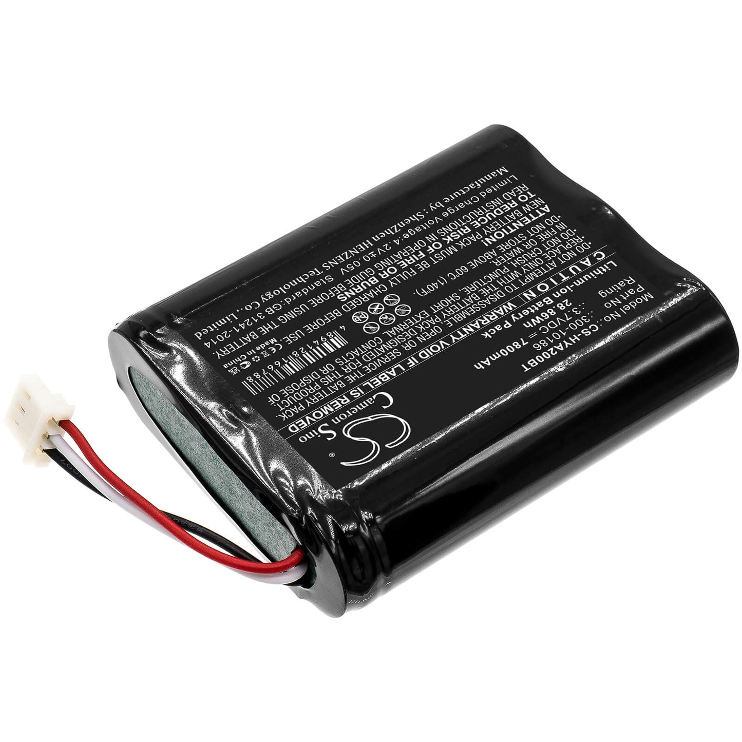 3.7V, 7800mAh, Li-ion Battery fits Adt, Adt5aio, Adt7aio, 28.86Wh