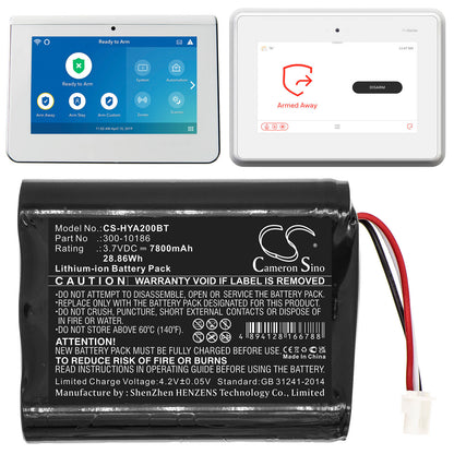 3.7V, 7800mAh, Li-ion Battery fits Adt, Adt5aio, Adt7aio, 28.86Wh