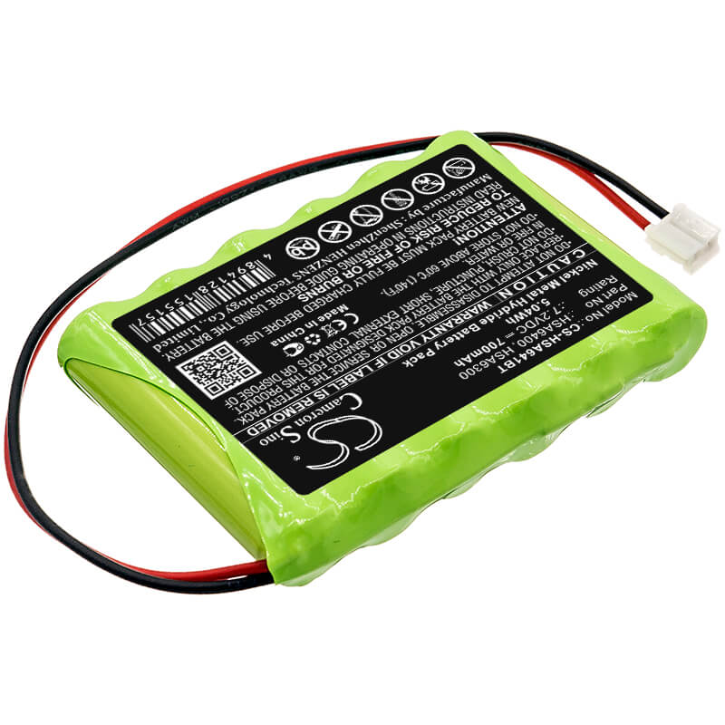 7.2V, 700mAh, Ni-MH Battery fits Yale, Alarm Control Panels, Hsa6300 Family Alarm Control P, 5.04Wh