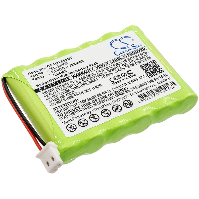 7.2V, 700mAh, Ni-MH Battery fits Honeywell, 8dllkp500, 8dltsscbase1, 5.04Wh