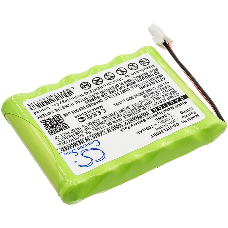 7.2V, 700mAh, Ni-MH Battery fits Honeywell, 8dllkp500, 8dltsscbase1, 5.04Wh