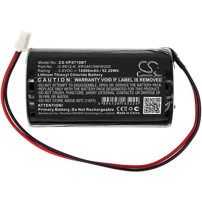 3.6V, 14500mAh, Li-SOCl2 Battery fits Visonic, Mc-s710, Mc-s720, 52.2Wh