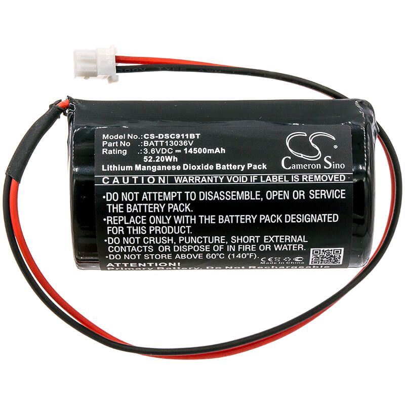 3.6V, 14500mAh, Li-MnO2 Battery fits Dsc, Pgx901, Pgx911, 52.2Wh